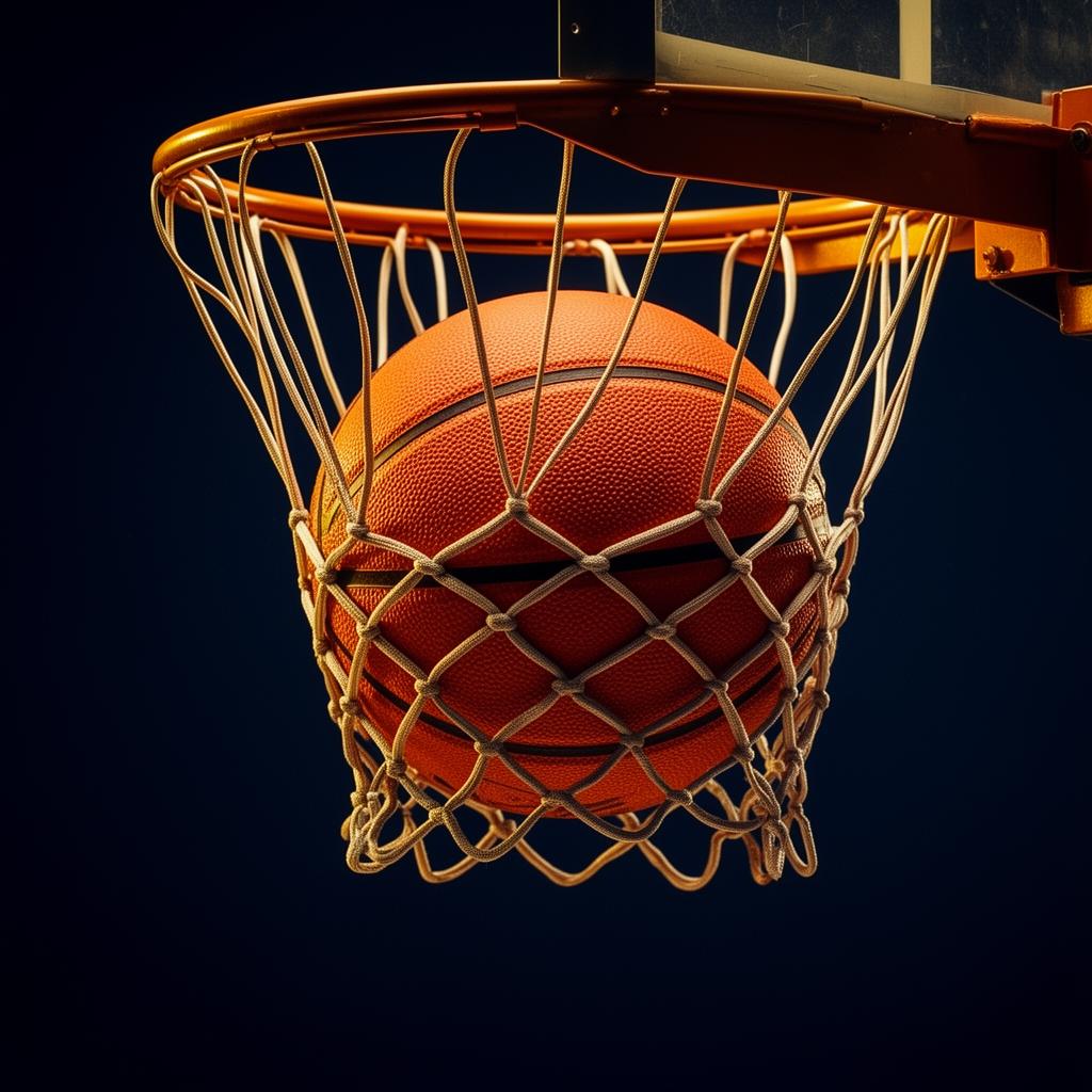 Basketball through the net